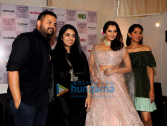 Sania Mirza snapped attending the Lakme Fashion Week 2018