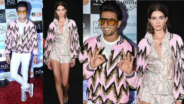 See pic: Ranveer Singh SHOCKS again, dons a woman’s jacket
