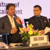 Shah Rukh Khan and Ritesh Sidhwani represent the entertainment industry at the Magnetic Maharashtra Convergence Summit feature