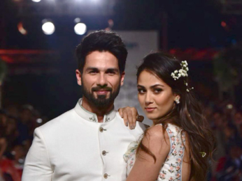 Shahid Kapoor & Mira Rajput walk for Anita Dongre's show at Lakme Fashion Week 2018