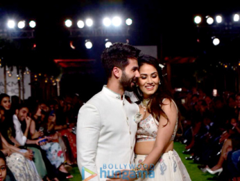 Shahid Kapoor & Mira Rajput walk for Anita Dongre's show at Lakme Fashion Week 2018
