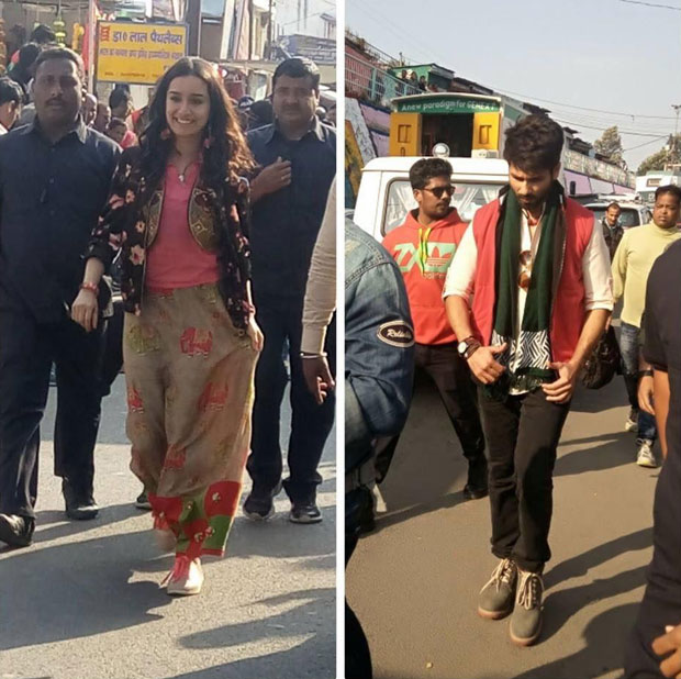 IN ACTION: Shahid Kapoor, Shraddha Kapoor snapped shooting for Batti Gul Meter Chalu on the streets of Uttarakhand