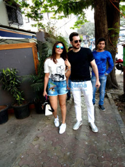 Shama Sikander snapped with her boyfriend in Mumbai