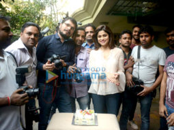 Shamita Shetty celebrates her birthday at home with the media