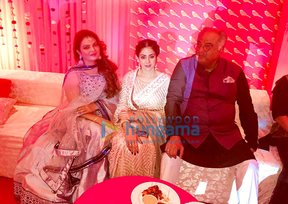 Sridevi, Sheeba, Poonam Dhillon and Padmini Kolhapure snapped at a wedding in Delhi