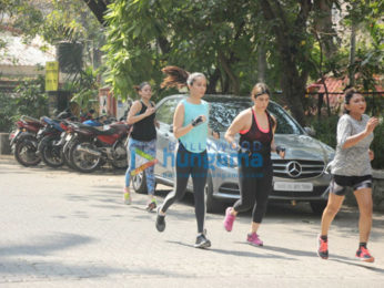 Shraddha Kapoor snapped jogging near Mount Mary in Bandra