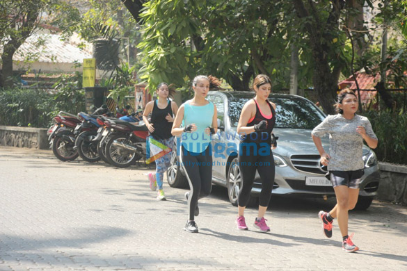 Shraddha Kapoor snapped jogging near Mount Mary in Bandra Shraddha Kapoor snapped jogging near Mount Mary in Bandra