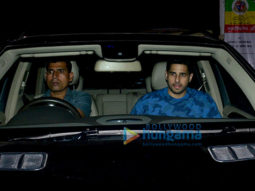 Sidharth Malhotra, Rakul Preet Singh, Bhushan Kumar and others attend the special screening of Aiyaary at YRF