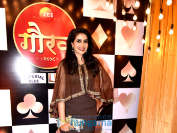 Sonali Kulkarni and Sharad Kelkar attend the Zee Gaurav awards