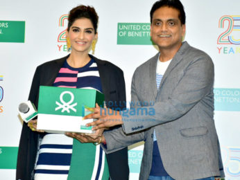 Sonam Kapoor snapped at the Benetton store