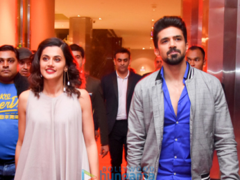 Taapsee Pannu and Saqib Saleem promote 'Dil Juunglee' at The Theatre Club & Lounge