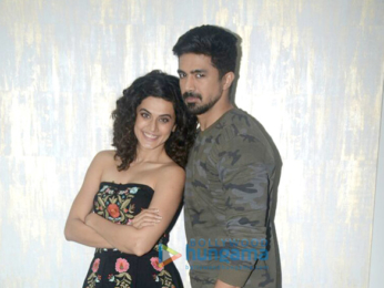 Taapsee Pannu and Saqib Saleem promote their film 'Dil Juunglee'