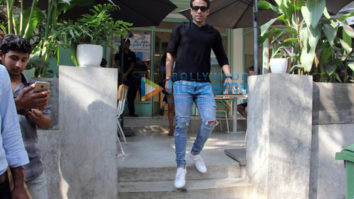 Tusshar Kapoor spotted at The Kitchen Garden in Bandra