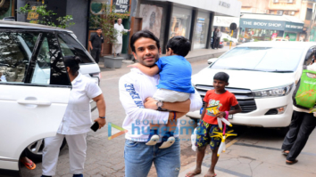 Tusshar Kapoor spotted at his son’s school in Bandra