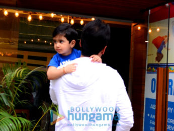 Tusshar Kapoor spotted at his son's school in Bandra