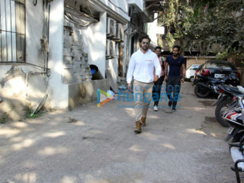 Varun Dhawan snapped outside Shoojit Sircar's office in Juhu