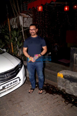 Aamir Khan snapped at a spa
