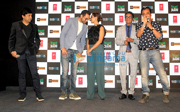 abhay deol and patralekha grace the trailer launch of the film nanu ki jaanu 2