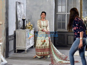 Aditi Rao Hydari snapped at a photo shoot for Spring Summer collection