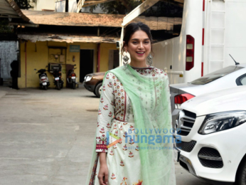 Aditi Rao Hydari snapped at a photo shoot for Spring Summer collection