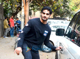 Ahan Shetty spotted at Hakim’s Aalim salon