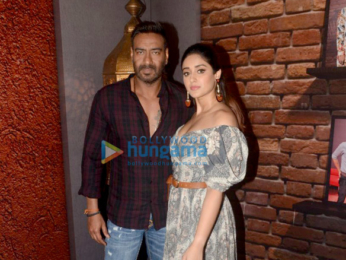 Ajay Devgn and Ileana D'Cruz snapped at Sun & Sand Hotel in Juhu