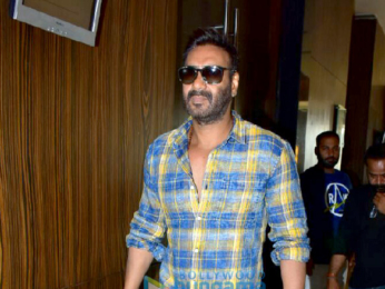 Ajay Devgn and Ileana D'Cruz snapped during Raid promotional interviews