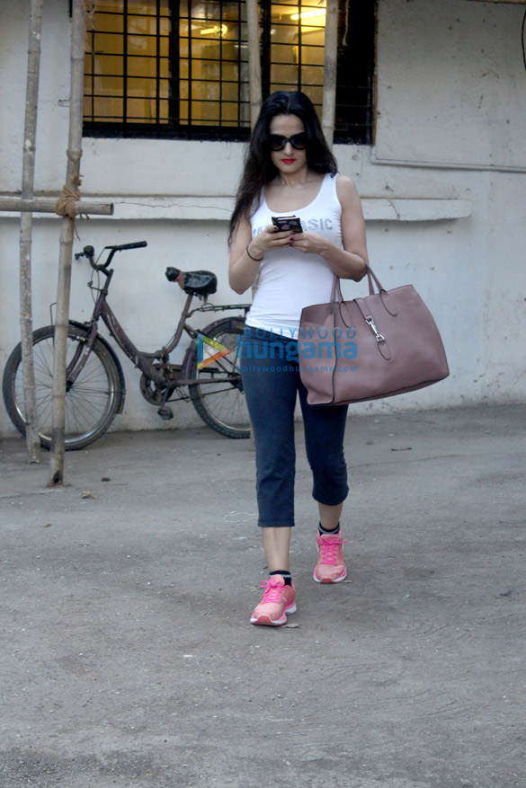 Ameesha Patel snapped at a spa Ameesha Patel snapped at a spa