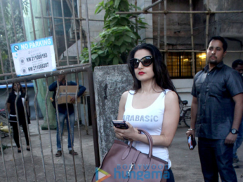 Ameesha Patel snapped at a spa