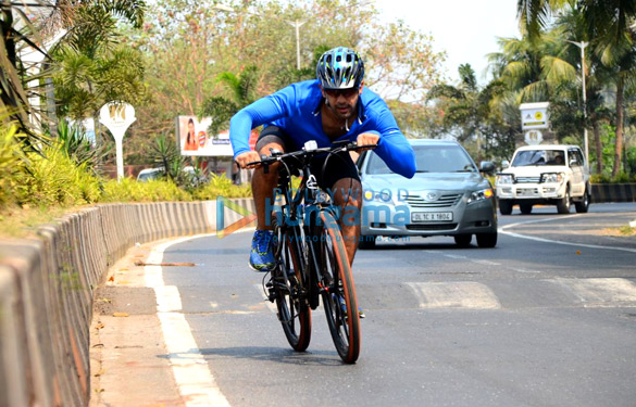 Amit Sadh spotted on a cycle at Carter Road in Bandra Amit Sadh spotted on a cycle at Carter Road in Bandra