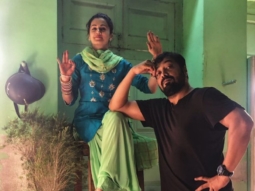 Anurag Kashyap jokingly THROWS Taapsee Pannu out of the sets of Manmarziyaan