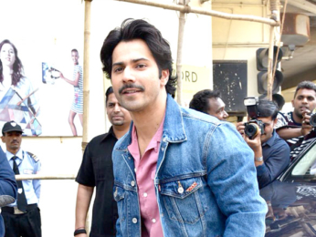 Banita Sandhu, Varun Dhawan and Shoojit Sircar grace the trailer launch of 'October'