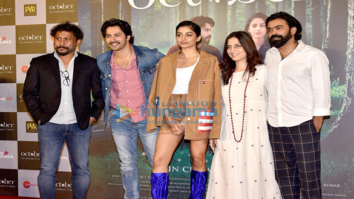 Banita Sandhu, Varun Dhawan and Shoojit Sircar grace the trailer launch of ‘October’