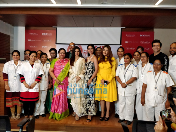 Bhagyashree snapped celebrating Women’s Day at Hinduja Healthcare Surgical