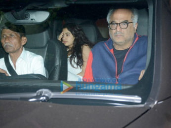 Boney Kapoor and family snapped at Arjun Kapoor's house