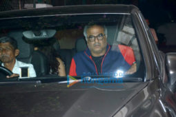 Boney Kapoor and family snapped at Arjun Kapoor's house