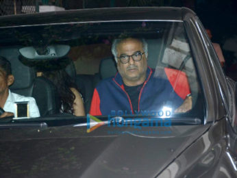 Boney Kapoor and family snapped at Arjun Kapoor's house