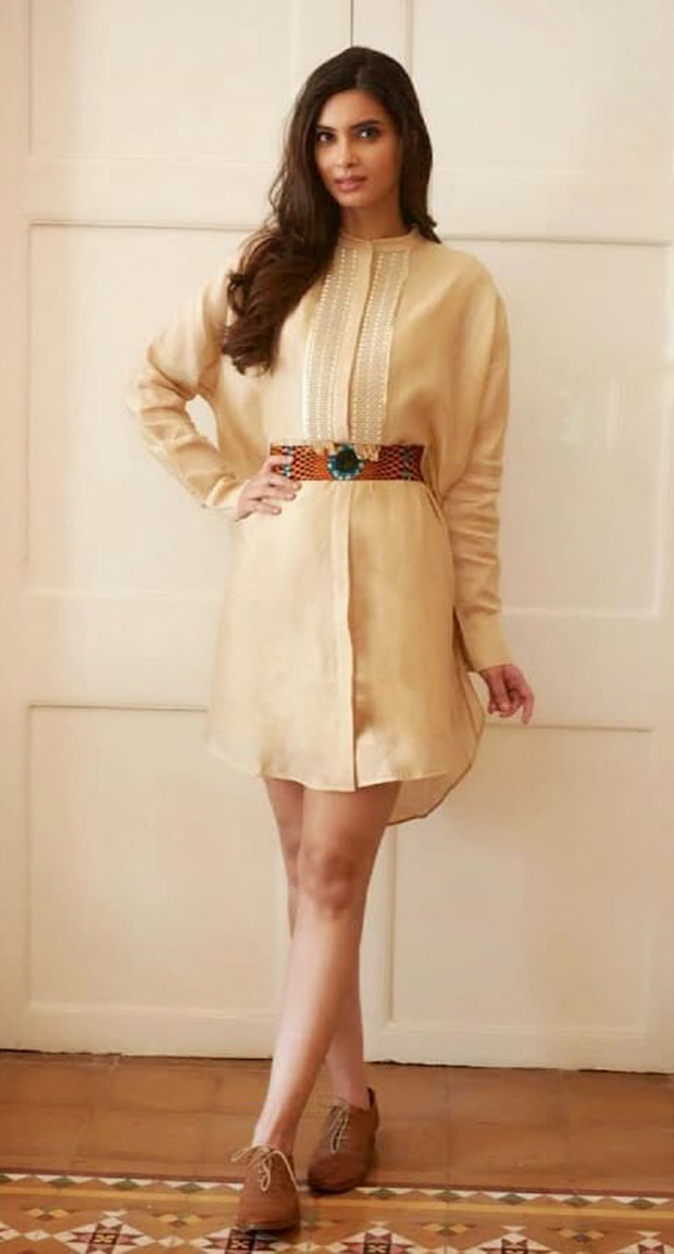 Diana Penty looks chic in all-brown