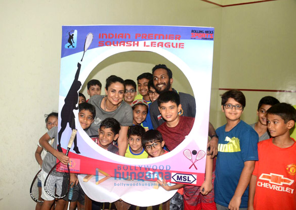 Gul Panag graces the launch of the Indian Premier Squash League Gul Panag graces the launch of the Indian Premier Squash League