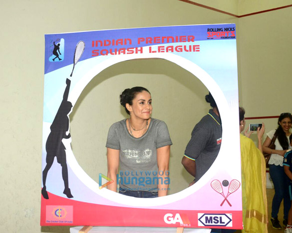 gul panag graces the launch of the indian premier squash league 3