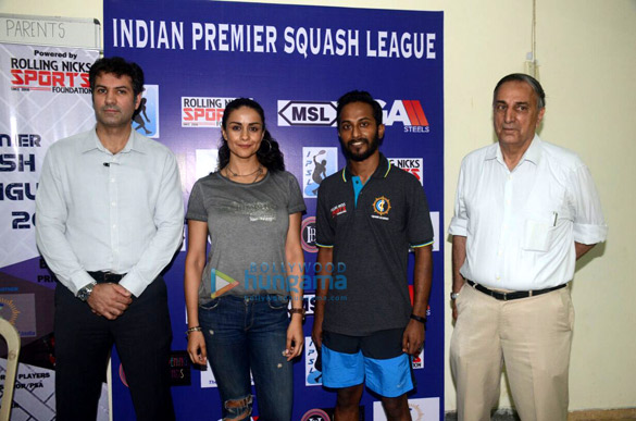 gul panag graces the launch of the indian premier squash league 4