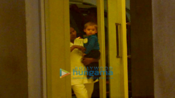 Karan Johar’s twins Yash and Roohi snapped at his apartment