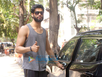 Karan Kapadia snapped outside a gym in Juhu