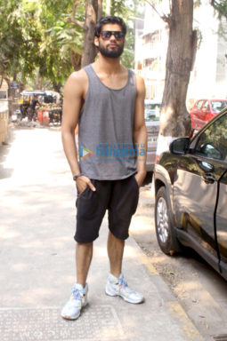 Karan Kapadia snapped outside a gym in Juhu