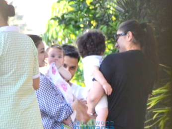 Kareena Kapoor Khan, Soha Ali Khan and Kunal Khemu snapped with their kids