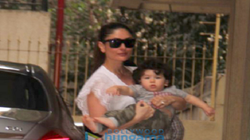 Kareena Kapoor Khan and Taimur Ali Khan snapped at Karisma Kapoor’s house