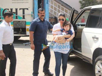 Kareena Kapoor Khan and Taimur Ali Khan snapped at Mehboob Studio
