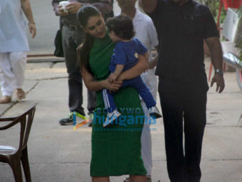 Kareena Kapoor Khan snapped with her son Taimur Ali Khan at Mehboob Studio in Bandra