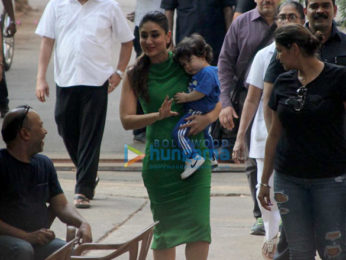 Kareena Kapoor Khan snapped with her son Taimur Ali Khan at Mehboob Studio in Bandra