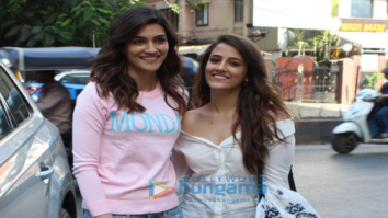 Kriti Sanon and Nupur Sanon snapped in Mumbai